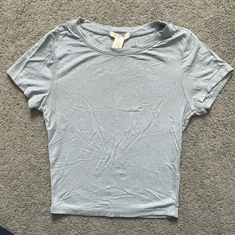 Bozzolo Light Blue Short Sleeve Top